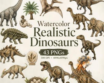 Imágenes prediseñadas de dinosaurios realistas, T-Rex PNG, arte infantil de dinosaurios jurásicos, dinosaurio para baby shower, Triceratops Raptor, animal jurásico PNG, animal PNG