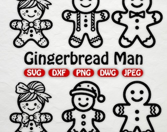 Gingerbread Man SVG, Christmas svg, Gingerbread DXF, Gingerbread Clipart, Gingerbread PNG, Christmas Cookie svg, Gingerbread jpg, Xmas svg