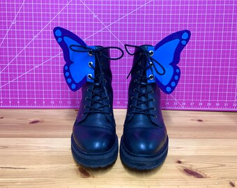 Purple & Blue Butterfly Shoe Wing Accessories | Pretty, Cute, Magical