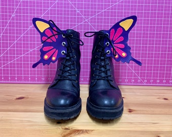 Purple & Pink Butterfly Shoe Wing Accessories | Pretty, Cute, Magical