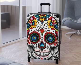 Sugar Scull Hard Suitcase 3 sizes