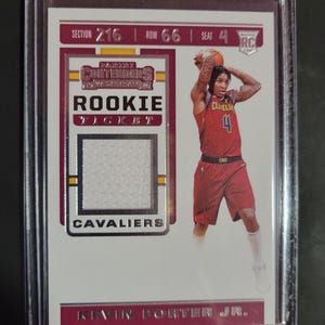 Kevin Porter Jr. Rookie Game-Used Jersey Card
