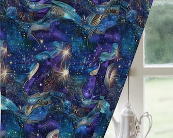 Whimsigoth Blackout Curtain, Celestial Sun Moon Stars, Cottagecore Fairy Grunge Goblincore Decor, Fairycore, Window Curtain (1pc)