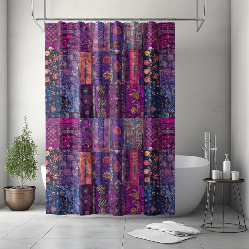 Boho Shower Curtain - Etsy
