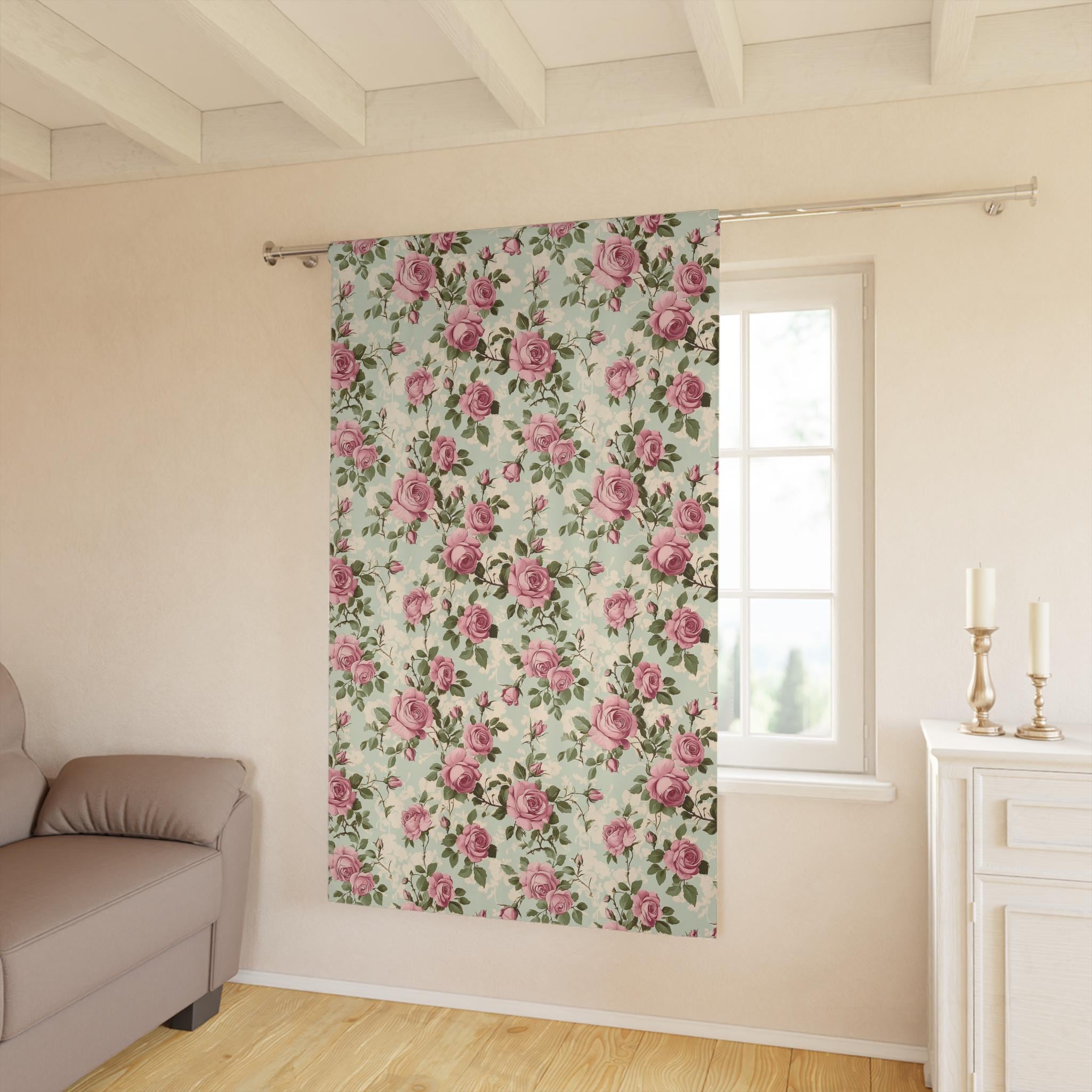 Tende Oscuranti Botaniche Retrò - Motivo Floreale Boho, Per Camera Da Letto E Soggiorno - 230x130 Cm