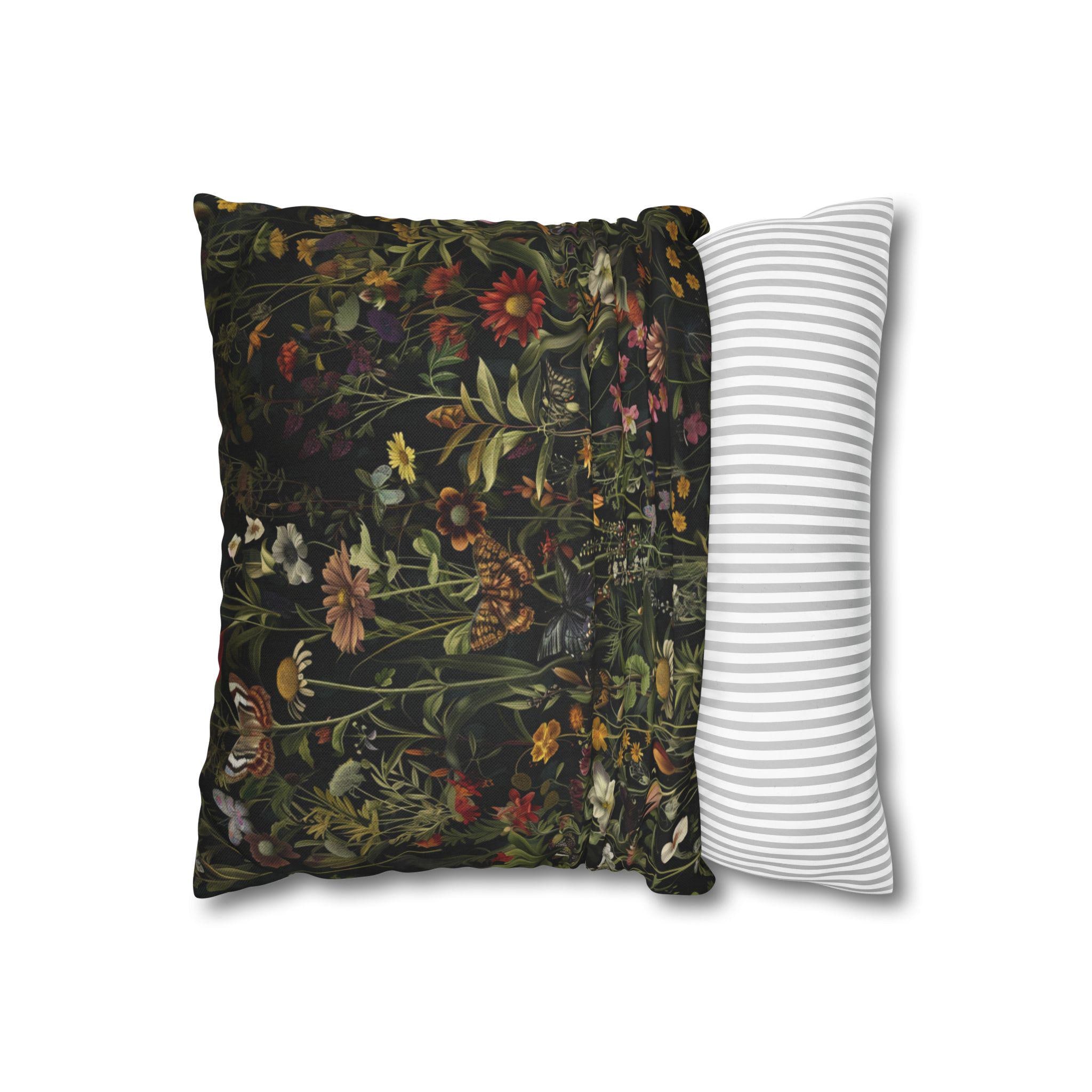 PALNKART Moth Butterfly Pillow Covers Dark Academia Witchy Moon Celestial Pillow Covers Couch Home Decor Witchy Room Decor Witchy Decor Aesthetic Dar