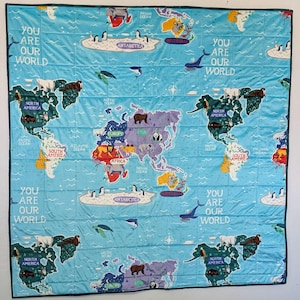 World Map Quilt