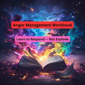 Manual de manejo de la ira: paquete imprimible, hojas de trabajo, rastreador de desencadenantes, estrategias de afrontamiento, herramientas para llevar un diario y de autoconciencia.