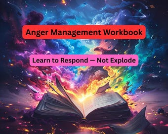 Anger Management Workbook Printable Bundle | Worksheets, Triggers Tracker, Coping Strategies, Journaling & Self Awareness Tools