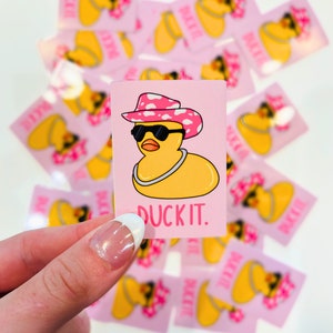Duck It Sticker | Waterproof Sticker | Water Bottle Sticker | Laptop Sticker