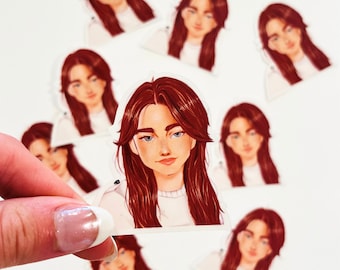 Cute Girl Sticker | Waterproof Sticker | Water Bottle Sticker | Laptop Sticker