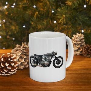Honda CB750 Cafe Racer Coffee, Mug Two Down Merch