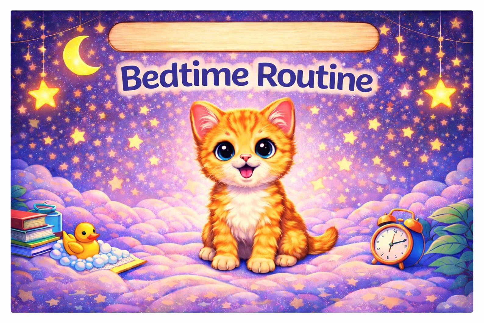 Cat Kitten Bedtime Routine Printable Cards – Kids & Toddlers - Etsy