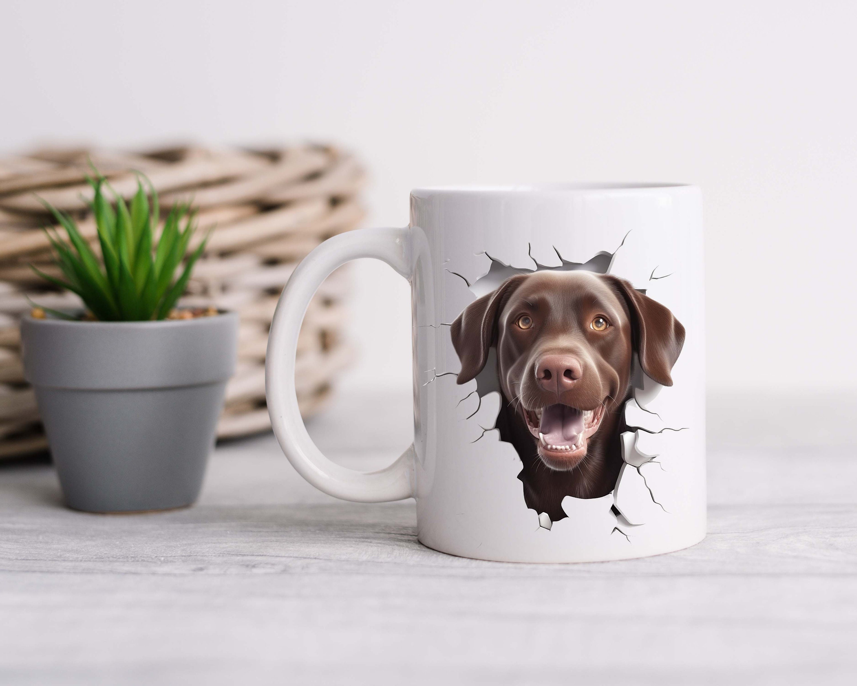 Chocolate labrador mug hotsell