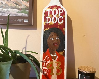 Custom Divine Nine Greek Paddle: Gift for Pledges and Littles