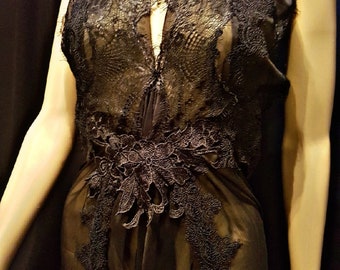 Black lace dress