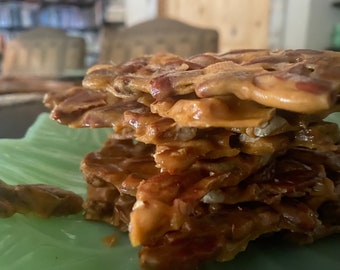 Two pounds pecan brittle