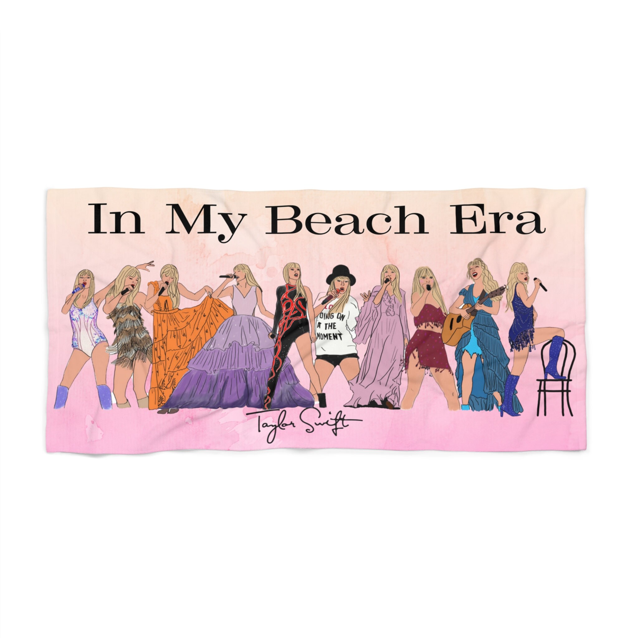 Ombre In My Beach Era- Eras Tour Beach Towel