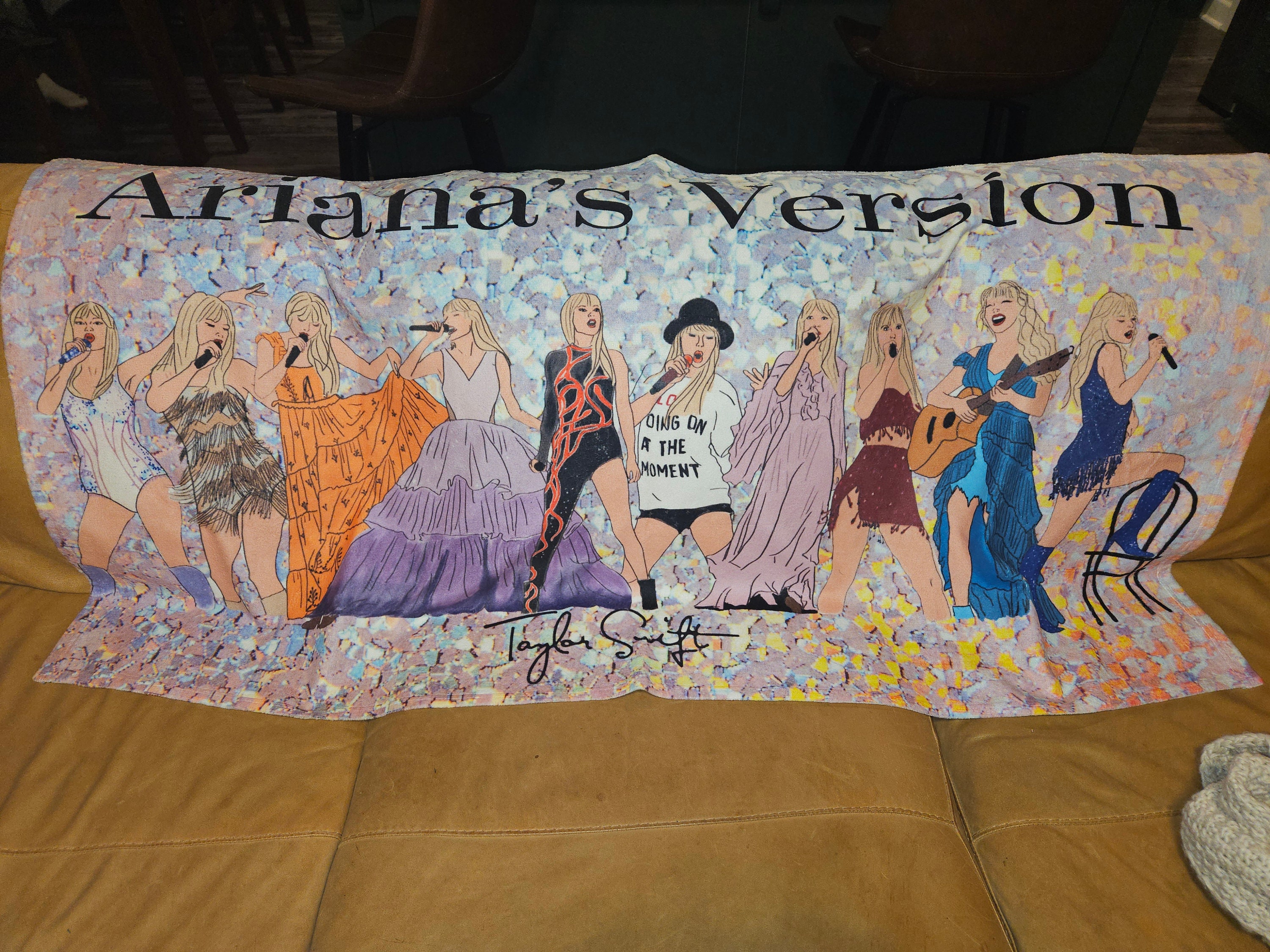 Sparkle Eras Tour Personalized Beach Towel- Taylor Merch- Gifts for Her