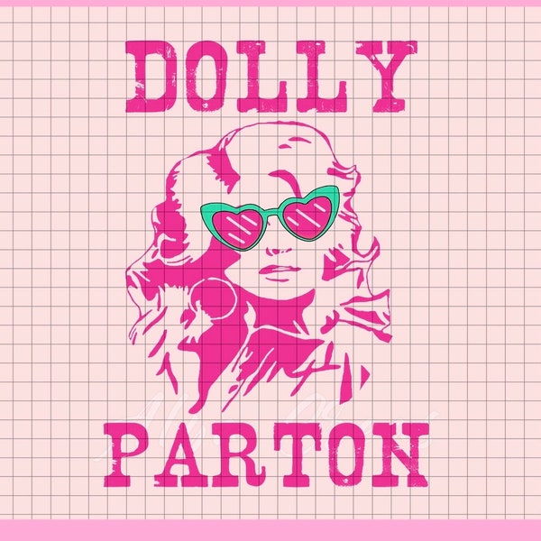 Dolly Png Diseño Rosa, Blanco y Negro Dolly Silhoutte, Dolly Svg 3 Colores Dolly Svg Archivos Descarga Instantánea Diseños Occidentales Png