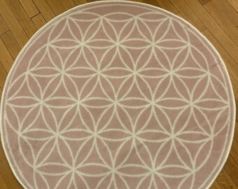 Tapis rond fleur de vie mandala - Tapis de méditation et de décoration