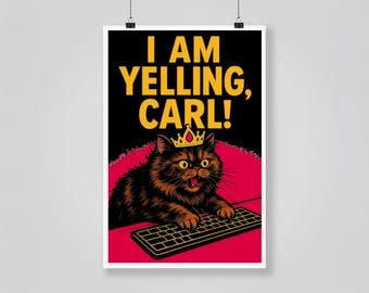 Princess Donut I Am Yelling Carl 12x18 MattePoster | Dungeon Crawler Carl Wall Art