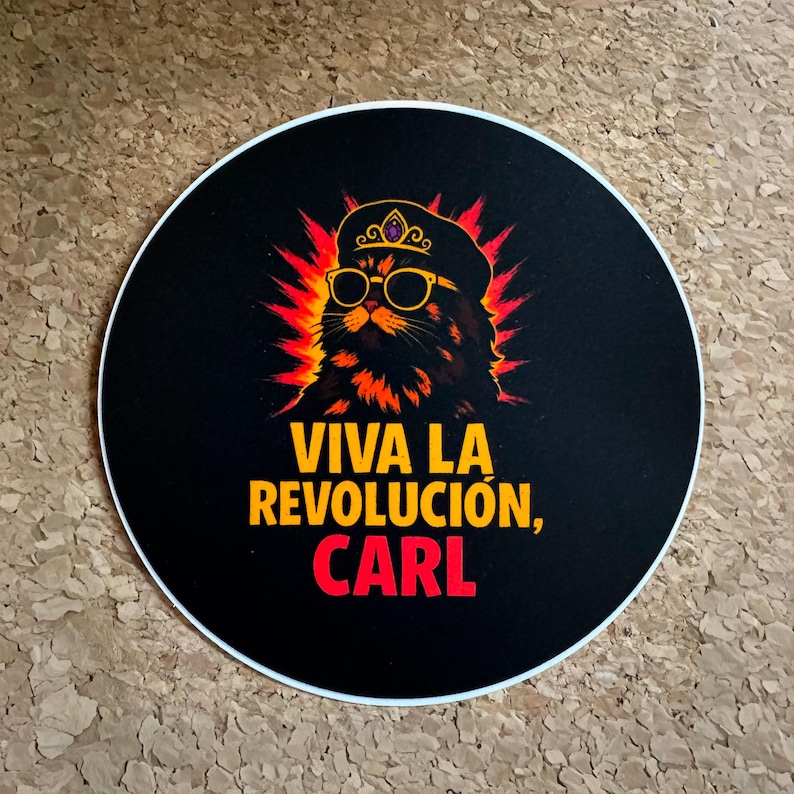Viva La Revolucion Carl Sticker, Princess Donut, Dungeon Crawler Carl ...
