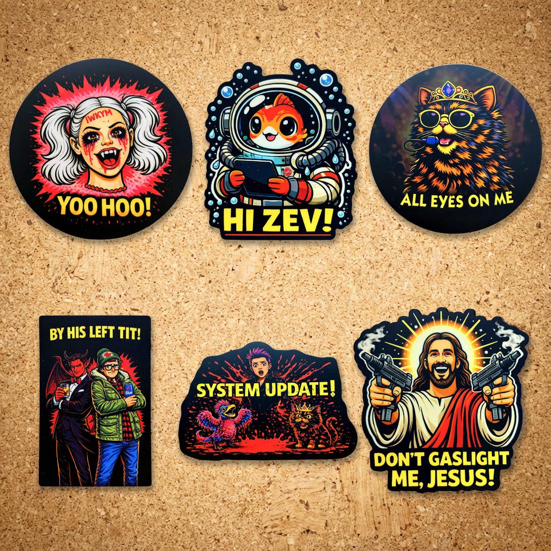 Dungeon Crawler Carl Sticker Pack Series II – Waterproof Vinyl Fan Art ...