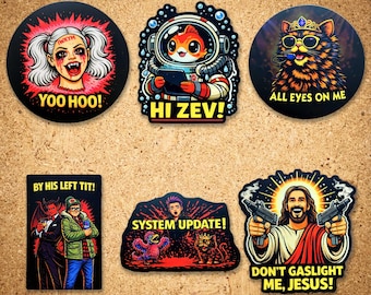 Paquete de pegatinas de Carl de Dungeon Crawler Serie II: vinilo impermeable de fan art
