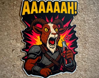 Prepotente Pony Screaming AAAAAAH Vinyl Decal - Dungeon Crawler Carl Fan Art