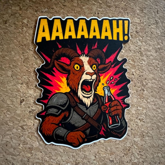 Prepotente Pony Screaming AAAAAAH Vinyl Decal - Dungeon Crawler Carl Fan Art