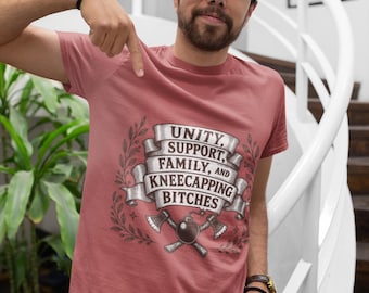 Unity, Support, Family, and Kneecapping Bitches T-shirt | Dungeon Crawler Carl Fan Art