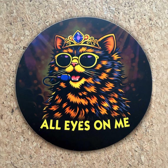 All Eyes on Me - Princess Donut Vinyl Sticker - Dungeon Crawler