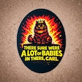Princess Donut - 'A Lot Of Babies In There' Vinyl Sticker - Dungeon Crawler Carl Fan Art