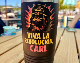 Bicchiere da viaggio Viva La Revolucion Carl / Tazza da viaggio in acciaio inossidabile da 20 once