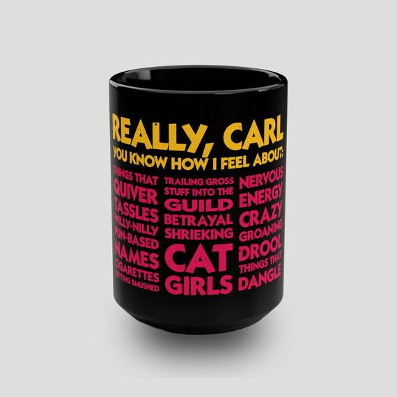 Princess Donut "Really, Carl. You Know How I Feel About..." Mug | Black 15oz