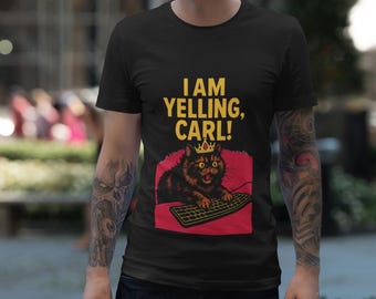Camiseta "Estou Gritando, Carl!" | Arte de Fã da Princesa Donut e do Carl Explorador de Masmorras