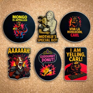 Dungeon Crawler Carl Sticker Pack – Waterproof Vinyl Fan Art