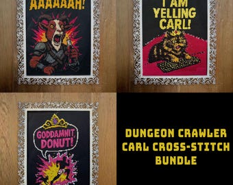 Dungeon Crawler Carl Cross Stitch Pattern Bundle (Digital PDF)