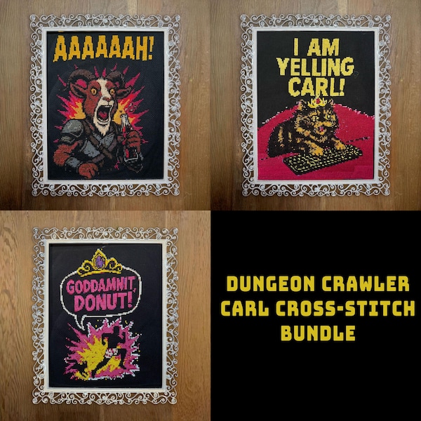 Zestaw wzorów krzyżykowych Dungeon Crawler Carl (cyfrowy PDF)