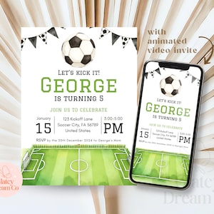 Convite de futebol EDITÁVEL, convite de aniversário esportivo editável, festa de time de futebol editável, convite de aniversário de verão esportivo para meninos, festa na piscina