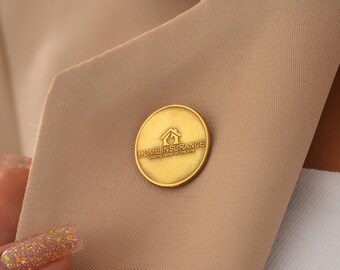 Personalized Company Logo Badge Pin, Custom Logo Lapel Pin