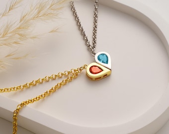 Father's Day Bracelet for Husband, Romantic Matching Bracelet for Husband, Couple Magnetic Heart Bracelet