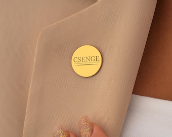 Logo Lapel Pin, Custom Badge Pin, Employee Of The Month Pin, Personalized Logo Brooch, Company Logo Badge, Gift For Employee