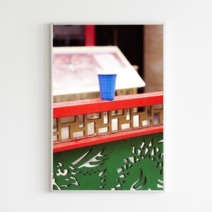 Colour of the street, London photography, primary Colours print, China town, graphical artwork | Unframed