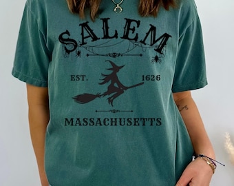 Salem Witch T-Shirt, Spooky Halloween Apparel