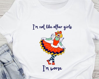 Clown Mädchen T-Shirt: Lustiges Meme Shirt, Weirdcore Kidcore Kleidung