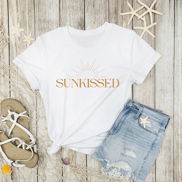 Sunkissed Summer Time Shirt Beachy Shirt Vacation Tshirt Ocean Inspired Style Coconut Girl Shirt Coconut Girl Clothes Beach Shirt Gift