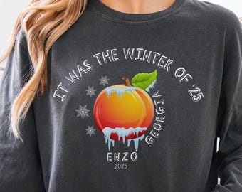 Georgia Winter Snowstorm 2025 Funny Tee, Historical Snow Shirt Keepsake, Gift For Her or Him, Enzo South Winter Storm T-Shirt