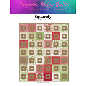 Squarely -- Beginner Friendly PDF Quilt Pattern for jelly rolls